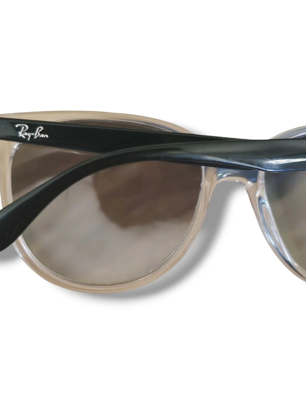 Ray-Ban Clear Frame Women's Sunglasses with Case - Clear/Black (RB4378 6477/11)